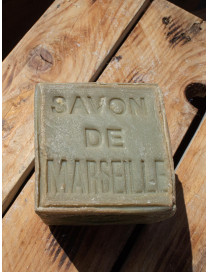 Savon de Marseille cube vert huile d'olive 600 Gr